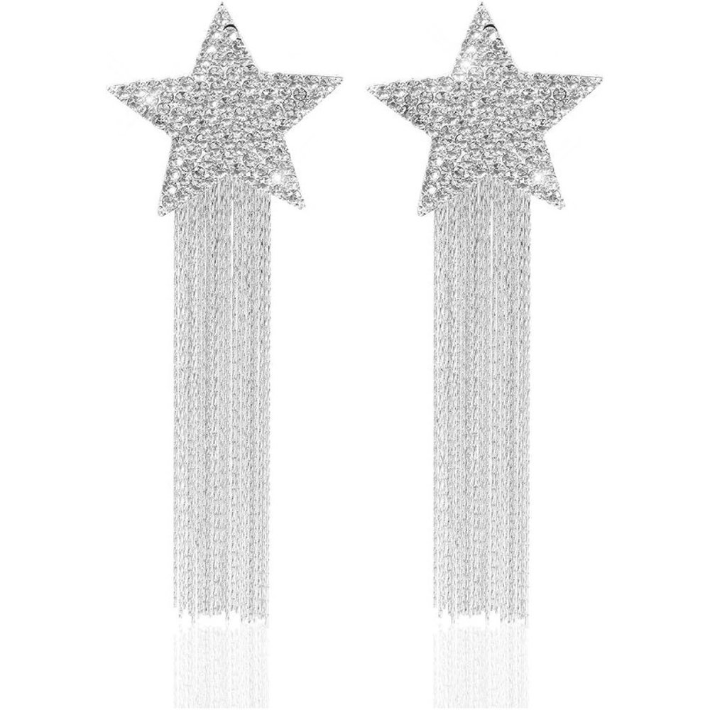 NWT Sparkling Bling Swarovski Crystal Rhinestone Barbie Movie STAR Earrings